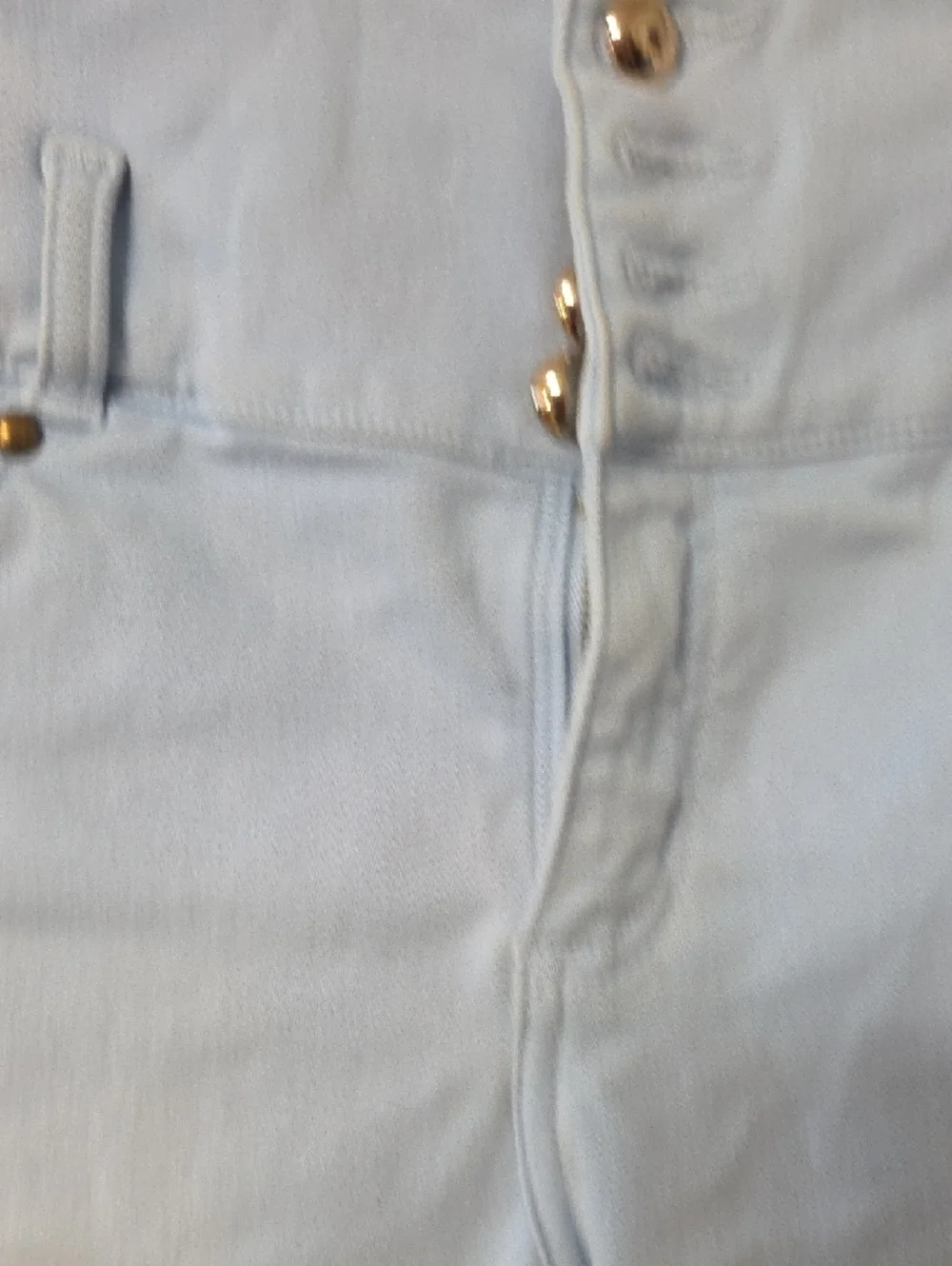 Light Blue Lace-Up Side Push Up Skinny Jeans Curvy Fit Stretch.sz 8 [0048]